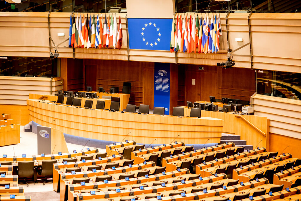 interior meeting room european parliament brussels belgium